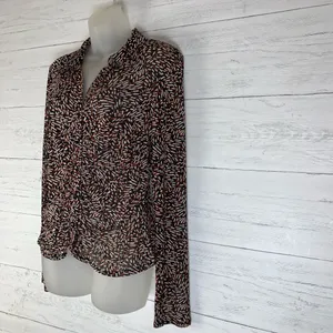 Sweet Rain mesh button front women's top size XL 90's style thumbnail 2