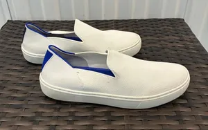 Rothy’s white knit slip on sneakers women’s size 6 ￼￼ thumbnail 1