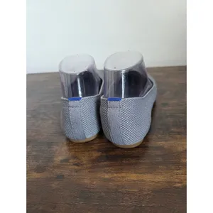 Gray Knit Pointed Toe Ballet Flat Shoes Slip On Preppy Comfy Office School 6 thumbnail 5