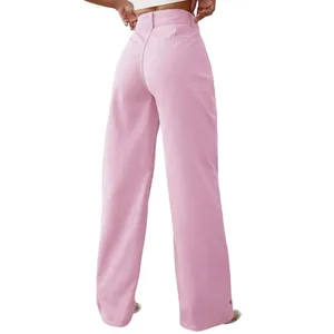 High Waist Wide Leg Jeans in Pink, Size 30​​​ thumbnail 2