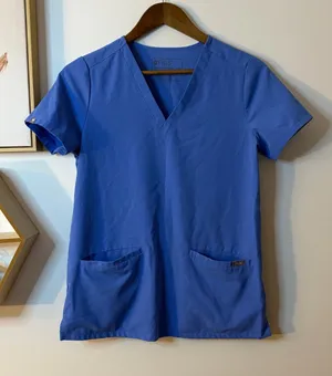 Figs Technical Collection Blue Scrub Top XS thumbnail 1