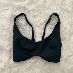 Nike Skims Matte Shaped Bottom Scoop Bra Dark Teal Size XS thumbnail 3