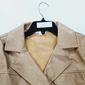 Superdown Chantel Leather Romper in Nude Small thumbnail 11