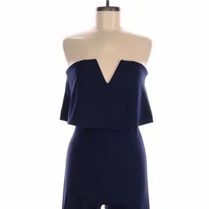 Lulus Power of Love Navy Blue Strapless Jumpsuit Medium Party Night Out thumbnail 3