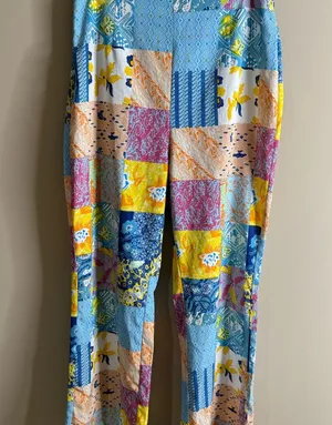 Cider Colorful Patchwork Pattern Pants xl thumbnail 1