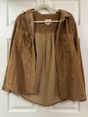 American Eagle Corduroy Suede Shacket thumbnail 1