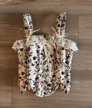 Lace Corset Top Multiple Size XS thumbnail 1