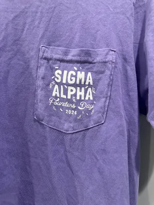 Comfort Colors Sigma Alpha Founders Day Tee thumbnail 3