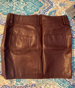 Ruby and Jenna Leather Skirt thumbnail 2