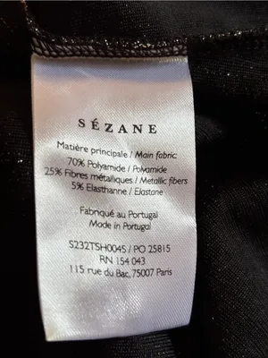 SEZANE Silver Nemy Jumper Size XS Metallic Mock Neck Turtleneck Top Long Sleeve thumbnail 13
