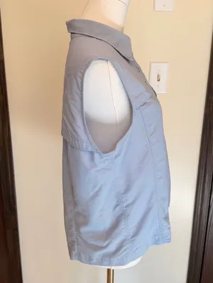 L. L. Bean light blue button down vest thumbnail 5