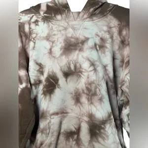 Lululemon All Yours Hoodie‎ Earth Dye Clay Size 12 Tie Dye Pullover Sweatshirt thumbnail 7