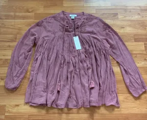 Rachel Zoe Babysoll‎ Peasant Style Blouse thumbnail 1