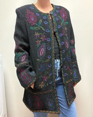 Embroidered jacket Gray Size M thumbnail 2