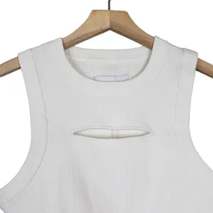 Pistola Womens L Nella Cashmere Blend Cutout Tank in White NEW thumbnail 4