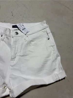 J. Crew White Women’s Rolled-Hem Denim Shorts NWT MSRP$60 25 thumbnail 5
