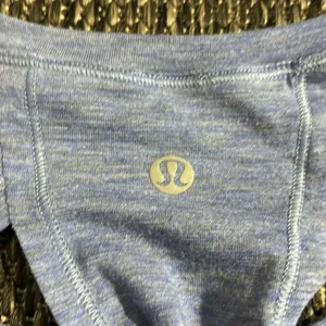 Lululemon Stop Drop & Squat Long Sleeve Sheer Heathered Blazer Blue Size 6 thumbnail 5