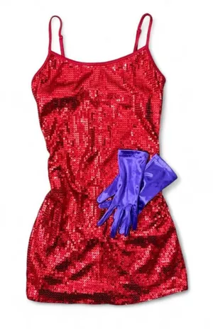 Dreamgirl Sexy Jessica Rabbit Sequin Dress thumbnail 1