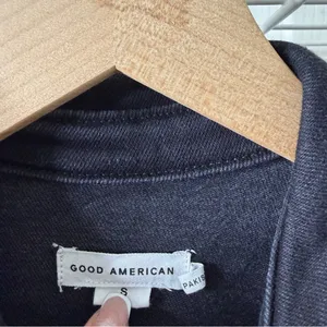 Good American Fit For Success‎ Denim Jumpsuit Black Womens Size S thumbnail 9