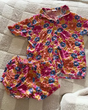 Pink Lily Floral Shirt thumbnail 1