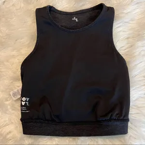 JoyLab High Neck Brushed Jersey Bra Workout Crop Top Size Extra Small thumbnail 8