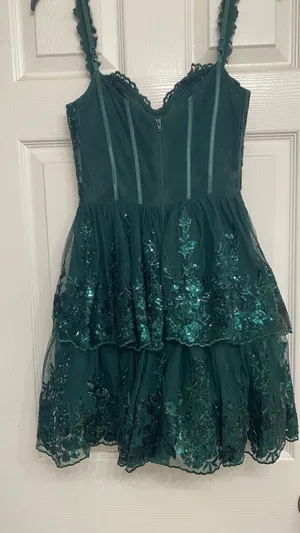Green Dillard's Dress Homecoming thumbnail 3