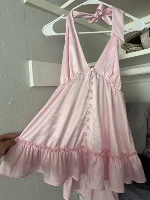 Strawberry Milk Mob Darla Mini Dress Satin thumbnail 1