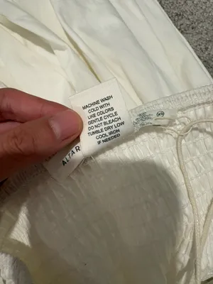 Altar'd State white cotton mini dress thumbnail 6