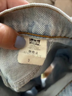 Levi's Light Blue High-Rise Rolled Hem Denim Shorts 954 shorts size 9 thumbnail 6