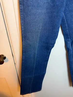 Wrangler Vintage Mid Rise Straight Leg Pleated Jeans thumbnail 5