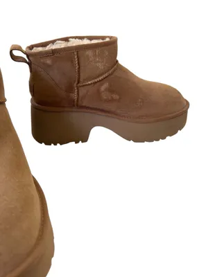 NEW UGG Classic Ultra Mini New Heights Platform Boot Women Size 12 with Flaw thumbnail 8