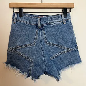 REVICE- Venus Star Denim Jean Shorts Distressed Raw Hem Festival Boho Summer thumbnail 4