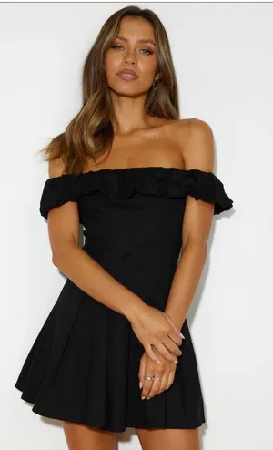 Hello Molly FASHION STUDENT MINI DRESS BLACK thumbnail 3
