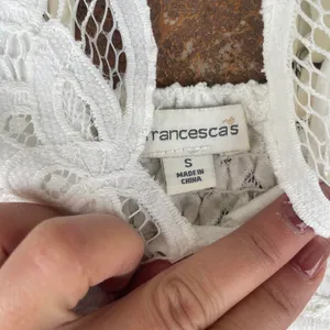 Free People White lace bralette top sz s thumbnail 3