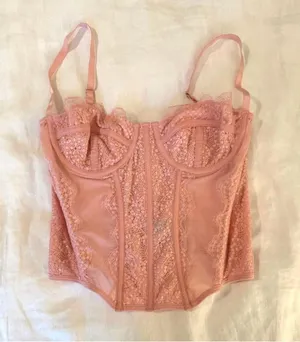 Pink Corset Top Size M thumbnail 1