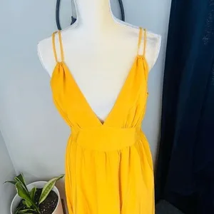 BB DAKOTA BY STEVE MADDEN Challi Midi Dress, Summer, Yellow, Medium (6-8),‎ NWT thumbnail 9
