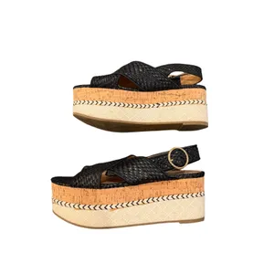 Zara Woven Platform Espadrille Sandals Black NWOT Size 36/6 thumbnail 5