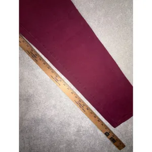 VTG Women's 90s Burgundy Denim Wrangler Jeans WPL6428 12x34 Cowgirl Cut thumbnail 9