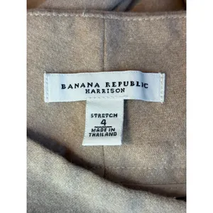 Banana Republic Harrison Tan Wool Blend Stretch Wide Leg Trousers Pants 4 362333 thumbnail 7