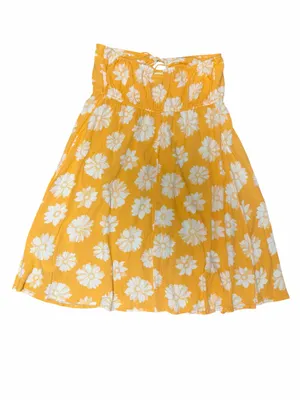 Billabong L Orange Floral Halter Keyhole Beach Mini Dress Resortwear Vacation thumbnail 7