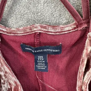 American Eagle Outfitters Crushed Velvet Strappy Mini Dress Size XXS Purple thumbnail 6