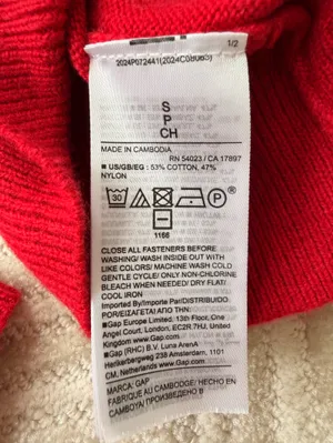 Gap Red Cashsoft Cardigan thumbnail 10