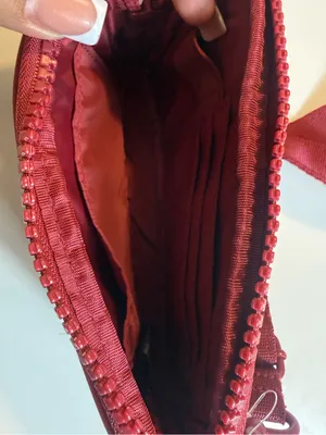 Sephora x Dagne Dover Neoprene Belt‎ Bag Crossbody Burgundy Adjustable Strap thumbnail 6