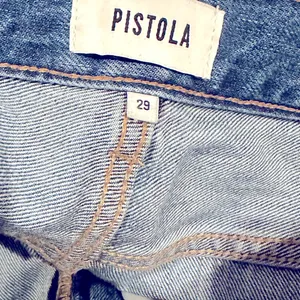 Pistola Revolve High Waisted Rise Distressed Denim Blue Jeans 29 thumbnail 4