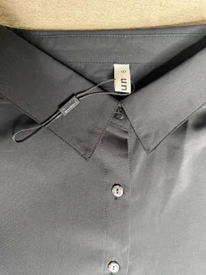 Women’s black button up blouse thumbnail 2