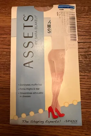 Assets by Sara‎ Blakely Spanx Hi-Waist Mid-Thigh Shaper Nude Size 4 AS-1668H thumbnail 1