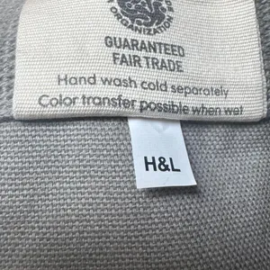 Source Unknown Barnes & Noble Organic Cotton Tote Bag NWT Book Tote Re-Use Fair Trade Gray thumbnail 5