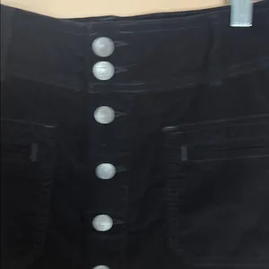 We The Free Black Button-Front Mini Skirt thumbnail 3