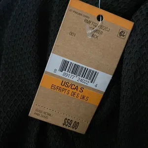 Rachel Roy‎ turtle neck See Through Long Sleeve Gothic Black top October Fishnet thumbnail 6