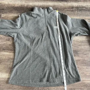The North Face TKA 100 Glacier 1/4 Zip Fleece Pullover Heather Grey Size XL thumbnail 8